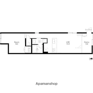 ROJI COURT MOTOKI【101号室】の間取り
