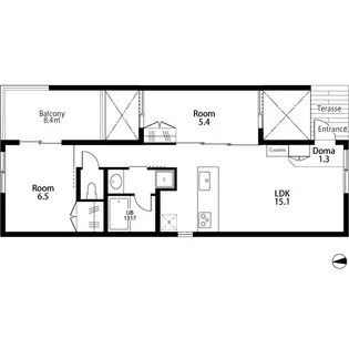ROJI COURT MOTOKI【3階】の間取り