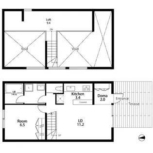 ROJI COURT MOTOKI【3階】の間取り