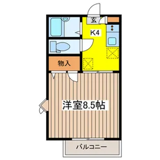 グリーンヴィラ弐番館【1階】の間取り