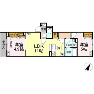 セレスティア柴又VII【1階】の間取り
