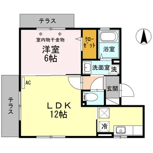 LE GRAND PHENIX【1階】の間取り