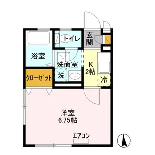 ボヌール伊興【1階】の間取り