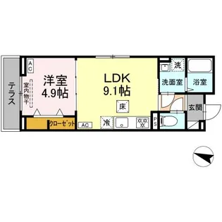 ウィズ【1階】の間取り