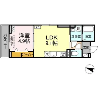 ウィズ【3階】の間取り