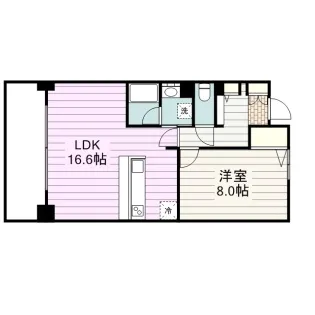 ロイヤルパークスリバーサイド【5階】の間取り
