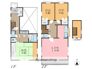 東京都足立区谷在家3丁目【一戸建】の間取り