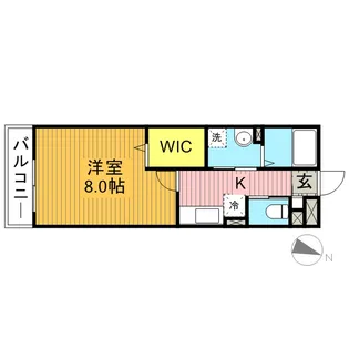 スカイメゾン草加【1階】の間取り