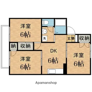エステート峰【1階】の間取り