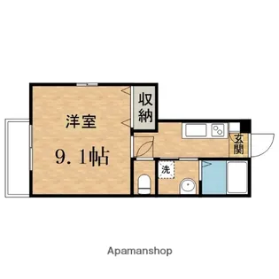 メゾンK【110号室】の間取り