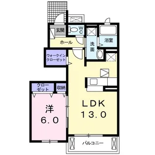 パルテールB【1階】の間取り