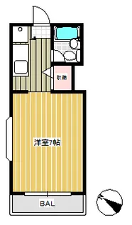 ヴァンベールTATE【512号室】の間取り