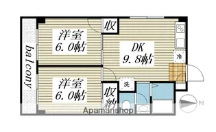 ロイヤル三原台【2階】の間取り