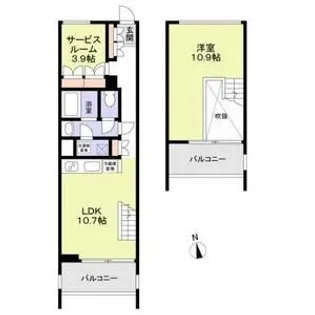 2232フレグランスアベニュー【3階】の間取り