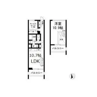 2232フレグランスアベニュー【3階】の間取り