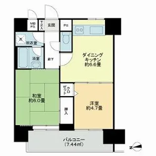 ライオンズマンション練馬【3階】の間取り