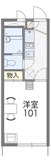 レオパレスエスペランサA【2階】の間取り