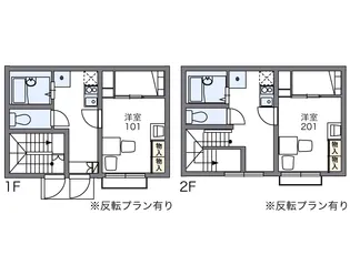レオパレス谷原【2階】の間取り