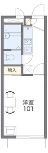 レオパレス城【2階】の間取り