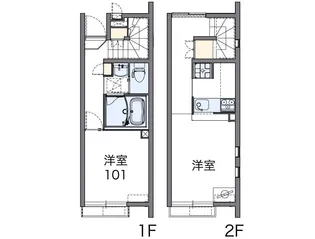 レオネクストファミリア白山【1階】の間取り
