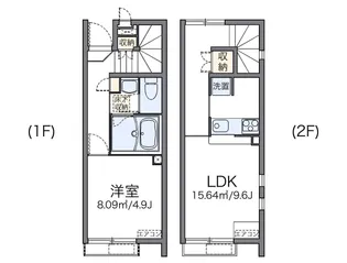 レオネクストファミリア白山【1階】の間取り