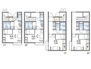 レオパレスミノール【1階】の間取り