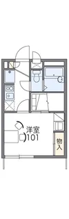 レオパレスコンフォールドミール【2階】の間取り
