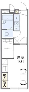レオパレスカメリア【2階】の間取り