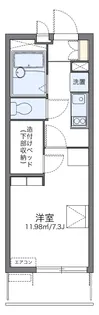 レオパレスグランデール北町【2階】の間取り