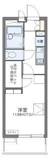 レオパレスグランデール北町【3階】の間取り