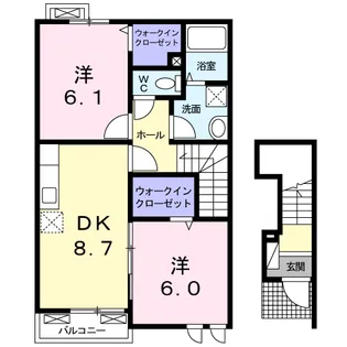 クラール・アイ【2階】の間取り