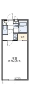 レオパレスかりん【1階】の間取り