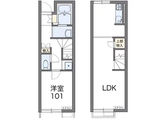 レオネクストエスペランサE【1階】の間取り