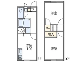 レオパレスエクセル【1階】の間取り