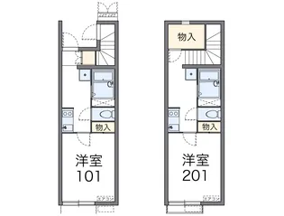 レオネクストアリアーレ【1階】の間取り