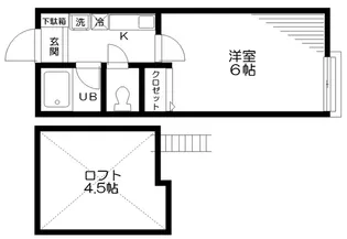 プランツ四季【1階】の間取り
