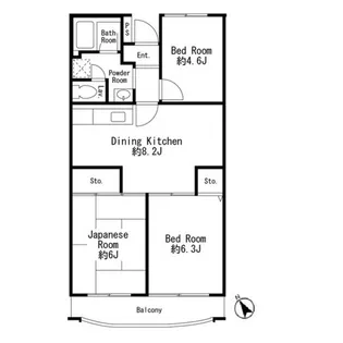 アイリスガーデン清瀬【3階】の間取り