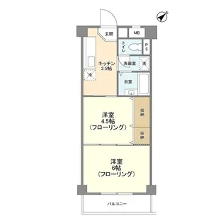 サンヒルズ赤塚【3階】の間取り
