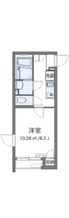 クレイノハックベリーII【1階】の間取り