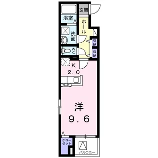 白子リバーハイツ【1階】の間取り