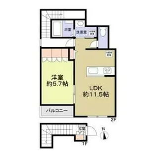 MAISON DE LUMIERE【2階】の間取り