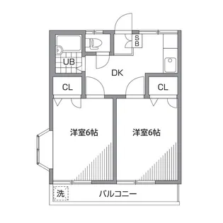 富士見台レジデンスS【2階】の間取り