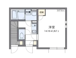 クレイノアルヴィータ【1階】の間取り