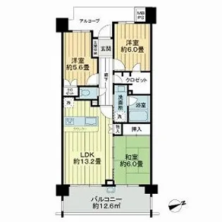 レクセルガーデンときわ台【8階】の間取り