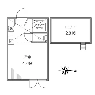 フェリスクラウン【2階】の間取り