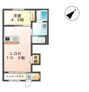 アン・ファースト【1階】の間取り