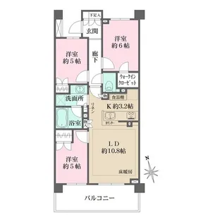 ザ・パークハウス上石神井レジデンス【2階】の間取り