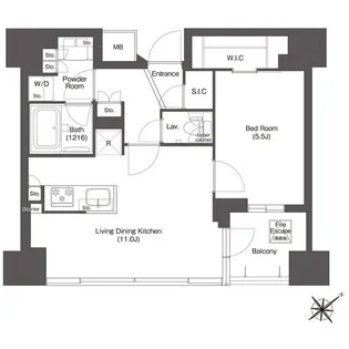 コンフォリア新中野【10階】の間取り