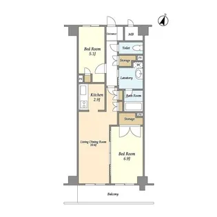 グランフォンテ【5階】の間取り