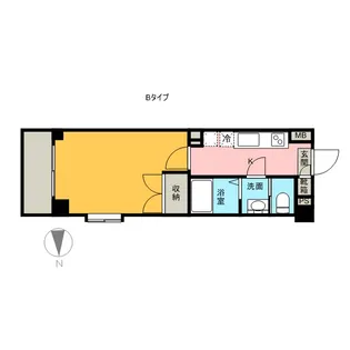 1Kの間取り画像